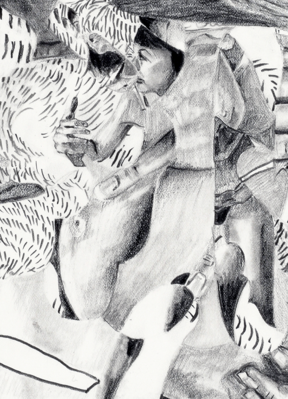 Fay Nicolson, Self and Other Portrait (8), detail