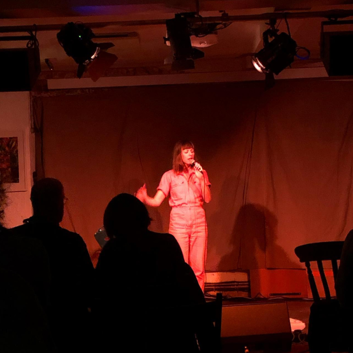 Fay Nicolson, Fay Nicolson, >Live set for voice and loop pedal as part of Fay Nicolson, Rob Lye, Oliver Sutherland at Cafe Oto, 2021